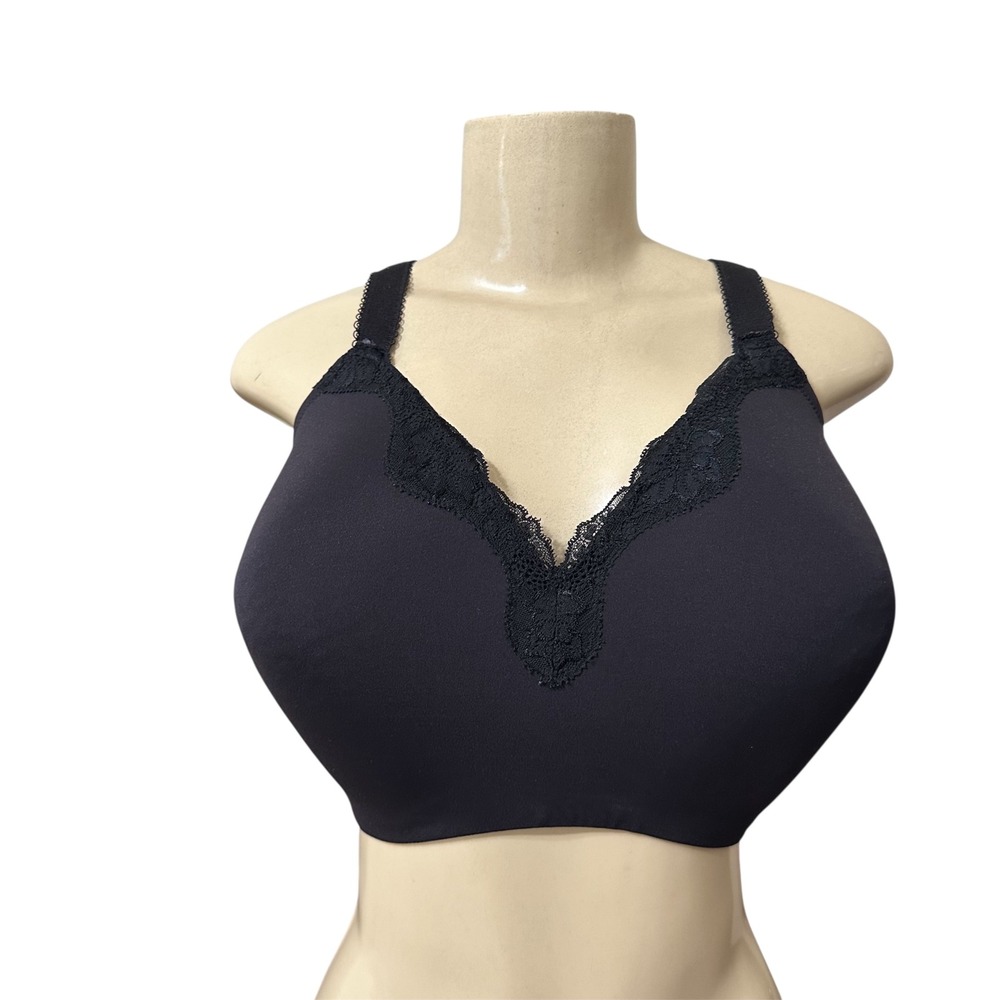Le Mystere Full Fit Lace Tisha Wireless Bra Black 40F Comfort Support
